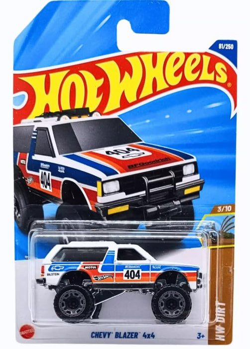 Hot Wheels Chevy Blazer 4x4 , HW Dirt 3/10, 81/250, 1:64 Scale Diecast