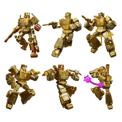BLOKEES Transformers Limited Edition Gold | Series 2 | Golded Lagoon Defense | Model Kits for Ages 10+ | Collectible Action Figure Building Set | Toy Gift for Kids & Adults|6 Action Figure Kits
