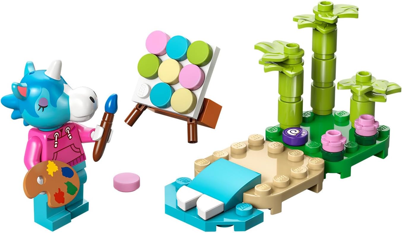 LEGO Animal Crossing Julian's Beach Painting Paperbag Set 30703, 43 Pieces, Ages 6+