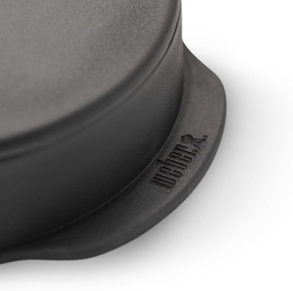 Weber Hamburgerpresse, für gleichmäßige Burger Pattys, zur Zubereitung von 200 & 120g Pattys, Abnehmbarer Griff zur einfachen Aufbewahrung, spülmaschinenfest - Schwarz (6400