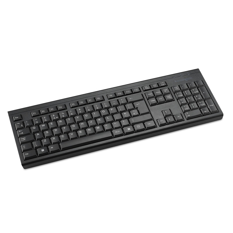 Kensington KB150 EQ Wireless Keyboard, QWERTY, Compatible with Windows and MacOS, Full-Size and Spill-Proof Design, Composed of 55% Post-Consumer Recycled Content* (K75561UK