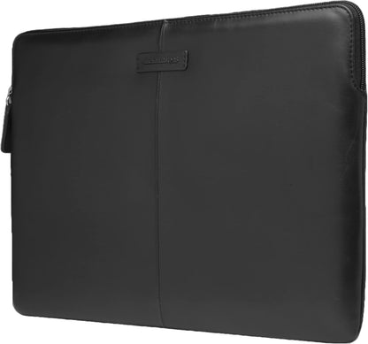 dbramante1928 - Skagen Pro+ Laptop Sleeve - Compatible with Macbook Pro 14 Inch PC - Made From Sustainably Sourced Full Grain Leather - Protective Computer Sleeve - Black - (2nd Gen
