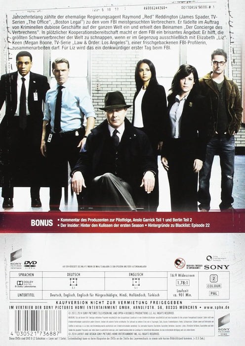 The Blacklist - Season 1 (6 DVDs)