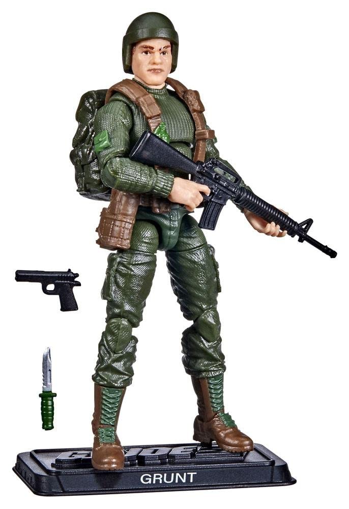Hasbro G.I. Joe Robert Grunt Graves Retro Collection 3.75'' Plastic Action Figure (F2727) (F27275L00