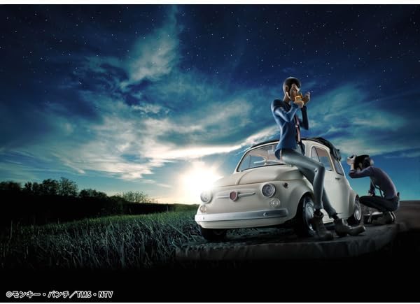 Lupin III PVC Statue Lupin the Gallery Punk at Dawn 9 cm