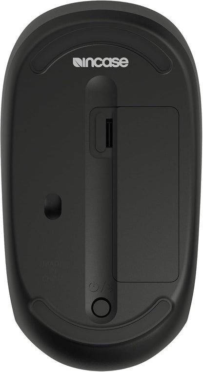 Incase Bluetooth Mouse – Designed by Microsoft – Compact & Sculpted for Comfort, 12-Month Battery Life, Fast-Tracking Sensors, Precision Navigation Across Multiple Surfaces, 1 AA Battery (Black