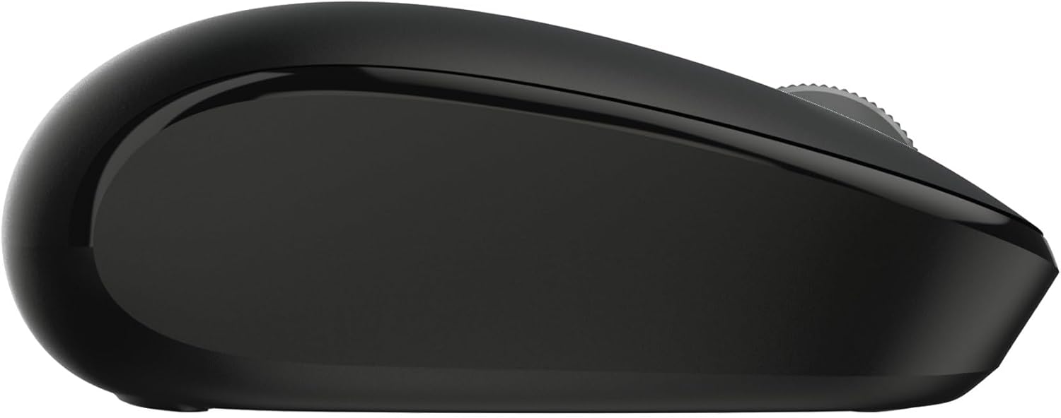 Incase Bluetooth Mouse – Designed by Microsoft – Compact & Sculpted for Comfort, 12-Month Battery Life, Fast-Tracking Sensors, Precision Navigation Across Multiple Surfaces, 1 AA Battery (Black