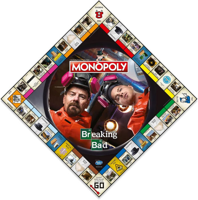 Winning Moves, Gioco da tavolo, MONOPOLY Breaking Bad, vendi e scambia per avere successo, è un ottimo regalo per gli 8 anni in su