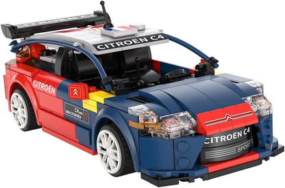 Cada Bricks - Citroen C4 WRC (Sebastian LOEB) - Building Set - with R/C and App Control - Official Citroen Product - 329 Pieces - + 6 Years - Scale 1:18 (DEQUBE 927DE51078)