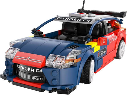 Cada Bricks - Citroen C4 WRC (Sebastian LOEB) - Building Set - with R/C and App Control - Official Citroen Product - 329 Pieces - + 6 Years - Scale 1:18 (DEQUBE 927DE51078)