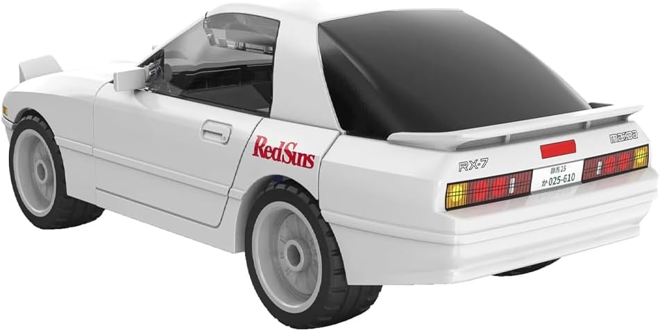 CaDA Mazda RX-7 FC3S Initial D 1:35 Brick Model Age 8+ 66pcs 55016W