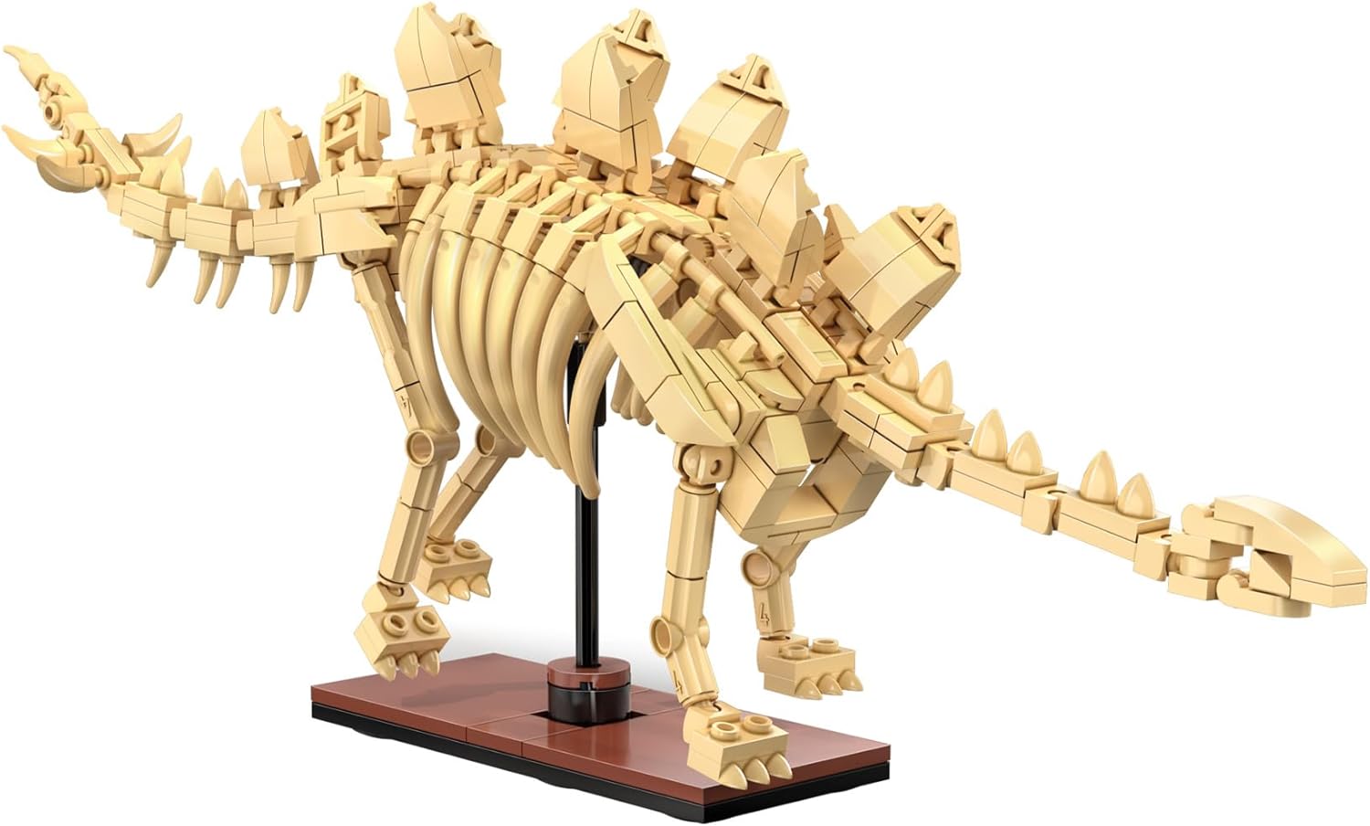 CaDA Stegosaurus Skeleton Display Dinosaur Fossils - 297 Pieces - Self-Build Brick Building Block Model C59012W