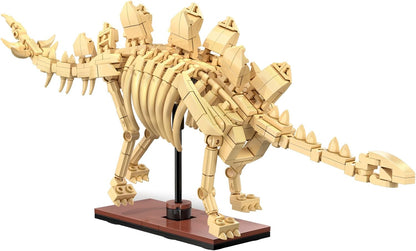 CaDA Stegosaurus Skeleton Display Dinosaur Fossils - 297 Pieces - Self-Build Brick Building Block Model C59012W