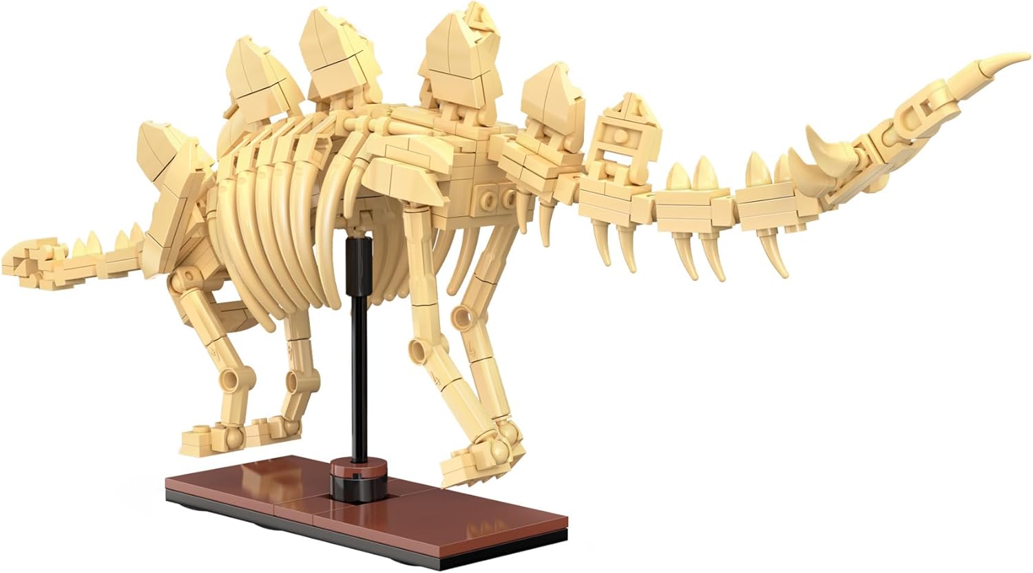 CaDA Stegosaurus Skeleton Display Dinosaur Fossils - 297 Pieces - Self-Build Brick Building Block Model C59012W