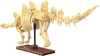 CaDA Stegosaurus Skeleton Display Dinosaur Fossils - 297 Pieces - Self-Build Brick Building Block Model C59012W