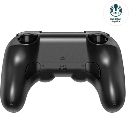 8Bitdo Pro 2 Bluetooth Controller for Switch, Hall Effect Joystick Update, Wireless Gaming Controller for Switch, PC, Android, and Steam Deck & Apple (Black Edition