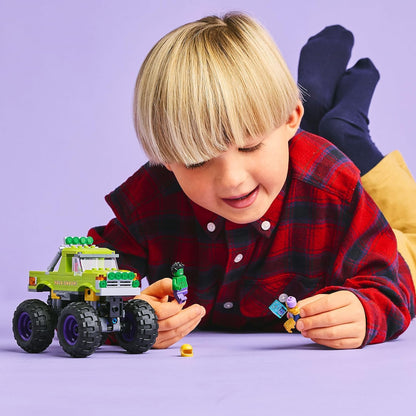 LEGO Marvel The Hulk Truck vs. Thanos - Super Hero Building Toy with a Monster Truck plus 2 Minifigures & Accessories incl. an Infinity Gauntlet - Collectible Set for 7+ Year Old Boys & Girls - 76312