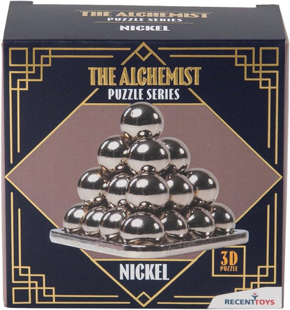 Recent Toys The Alchemist Puzzle - Nikkel - Metalen hersenkraker ontwarring puzzel voor volwassenen en tieners, cadeaus voor tieners