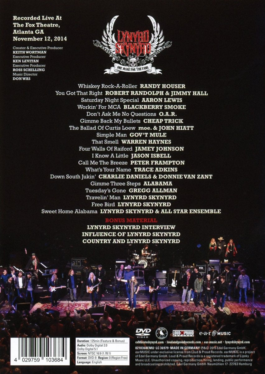 Lynyrd Skynyrd: One More For The Fans