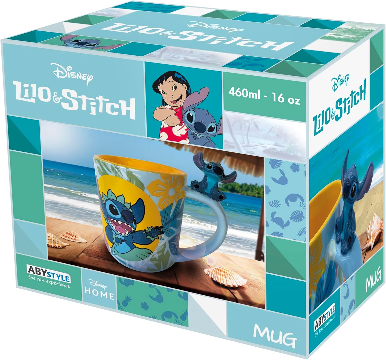 Disney - 3D Handle Mug - Hawaiian Stitch