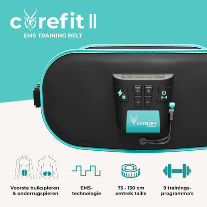 Beurer - Antelope Corefit Ii Ems Training Belt For Abs And Back - 3-Year Warranty