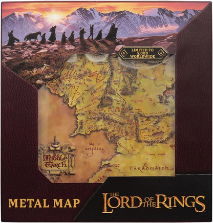 The Lord of the Rings Limited Edition Metal Plaque of Middle-earth