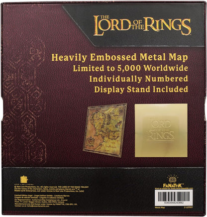 The Lord of the Rings Limited Edition Metal Plaque of Middle-earth