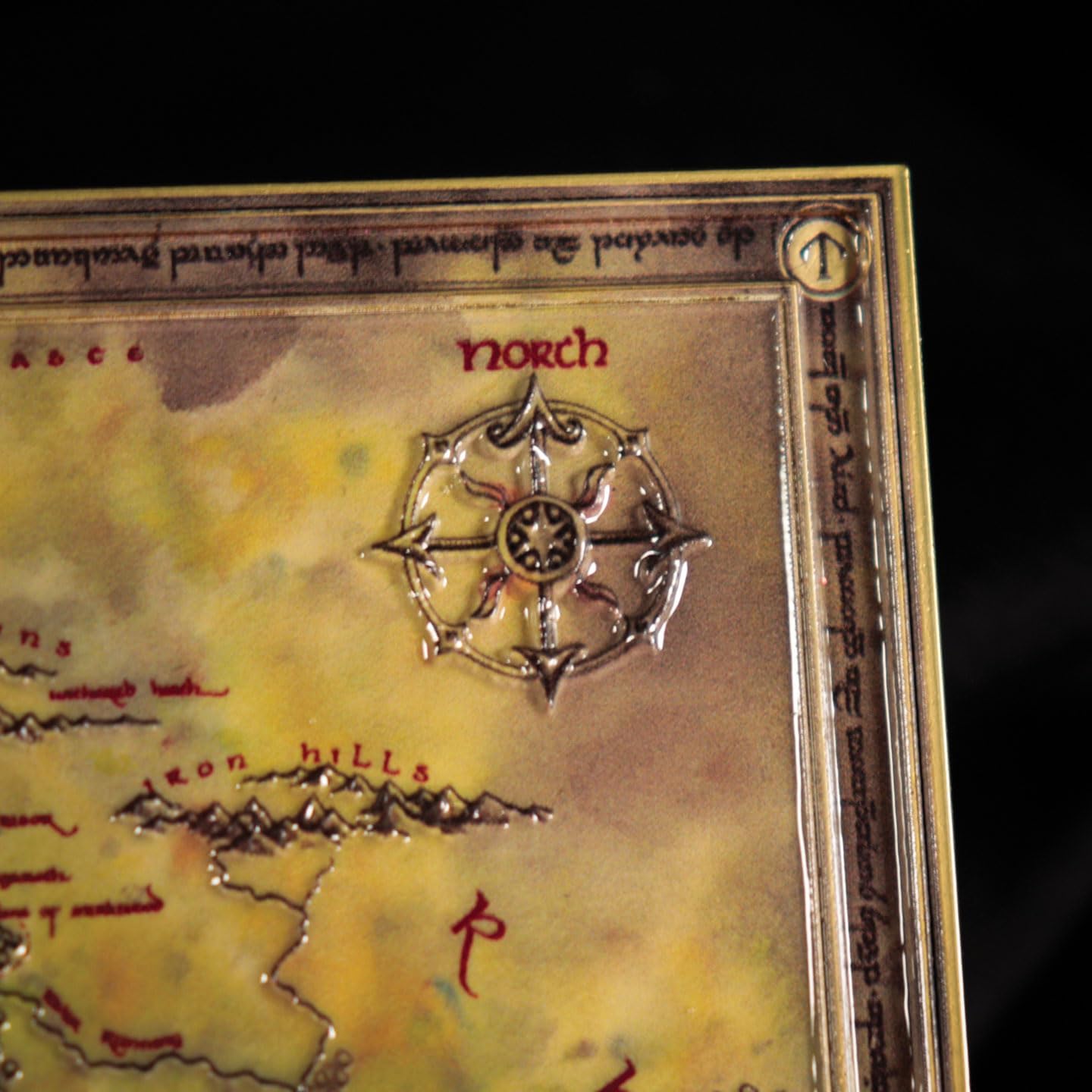 The Lord of the Rings Limited Edition Metal Plaque of Middle-earth