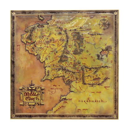 The Lord of the Rings Limited Edition Metal Plaque of Middle-earth