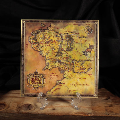 The Lord of the Rings Limited Edition Metal Plaque of Middle-earth