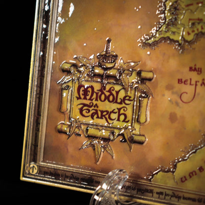 The Lord of the Rings Limited Edition Metal Plaque of Middle-earth