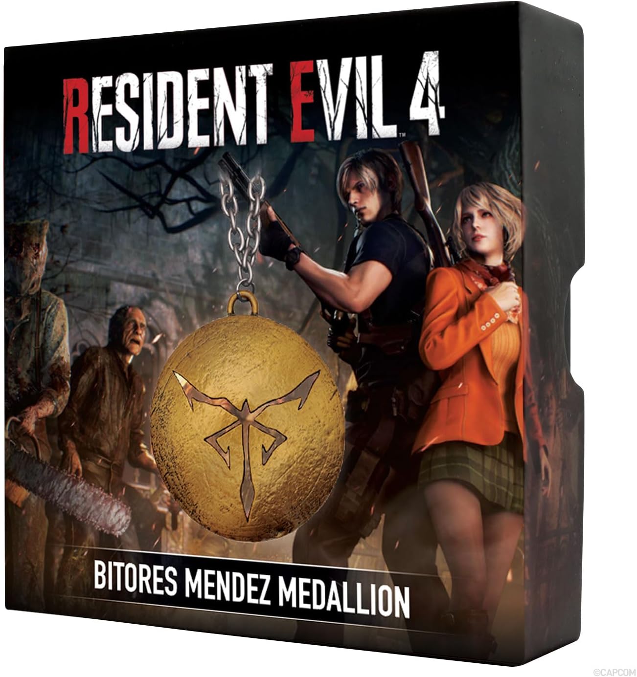 FaNaTtik Resident Evil 4 Bitores Mendez Sammlerstück Metall Medaillon an Kette