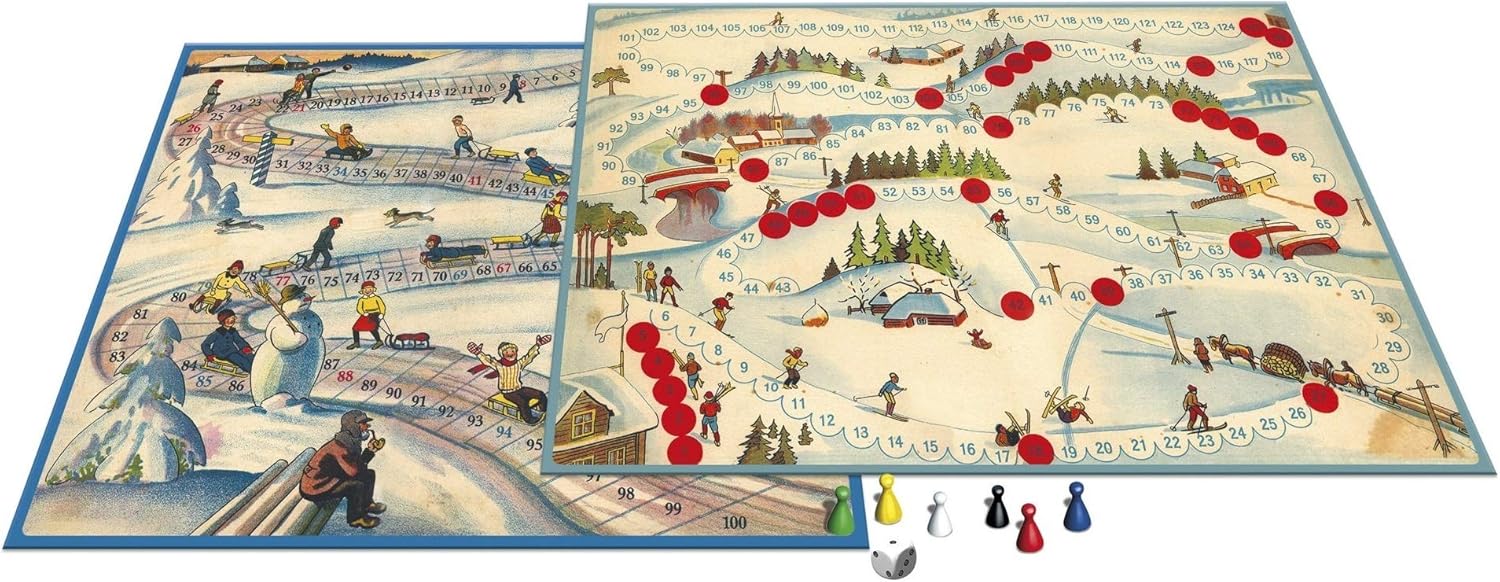 Diverse merken Spellen van toen: Sleetje Rijden / Ski Club
