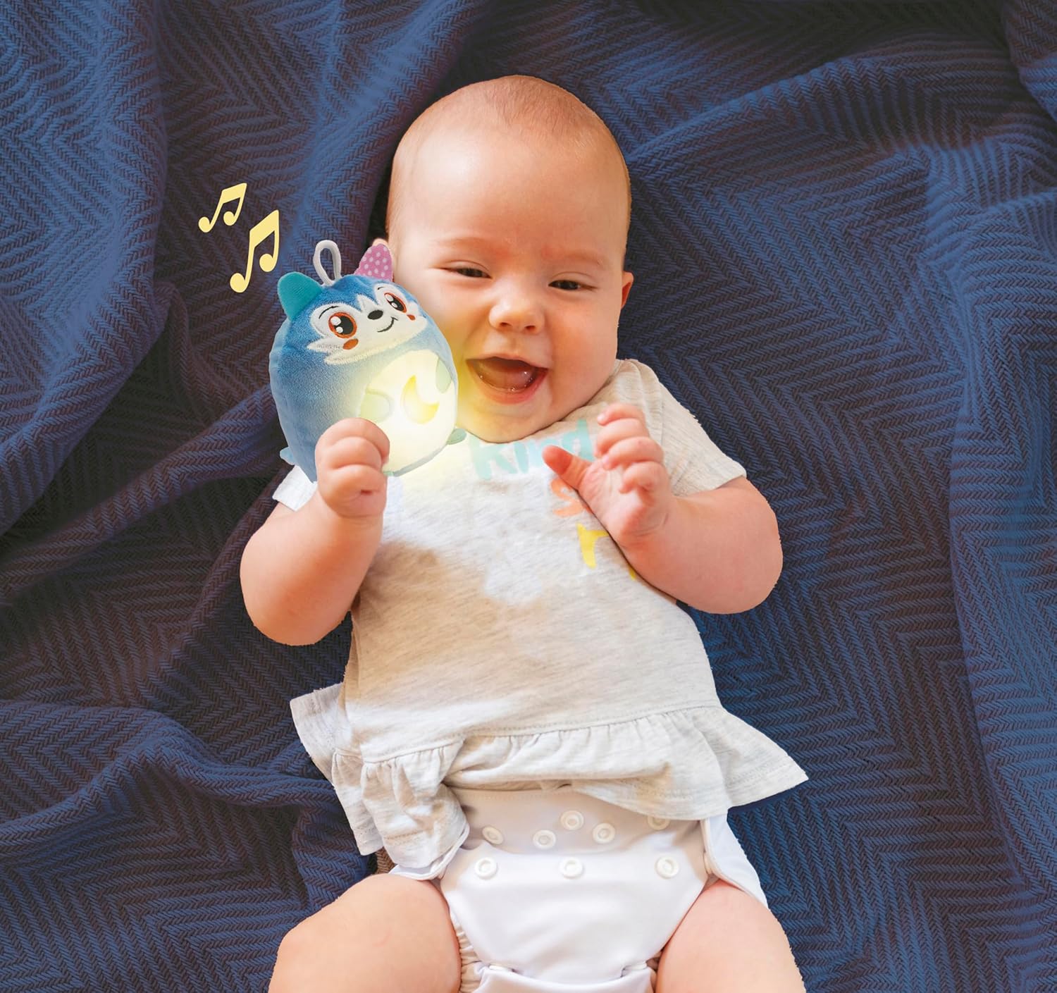 Clementoni Soft Plush, Baby Twinkle Twinkle, Little Wolf with Lights,17554