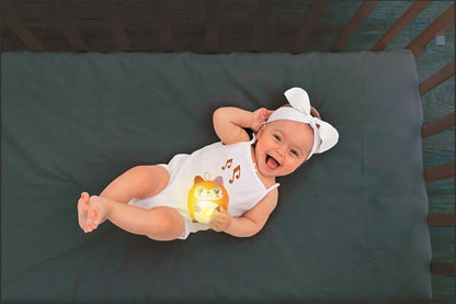 Clementoni Baby for You – Twinkle Twinkle Little Fox, Zorro con Luces y Sonidos relajantes, Soporte para sueño Sereno (17555