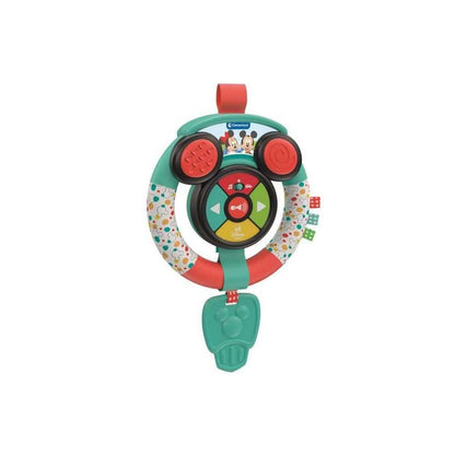 Clementoni Baby Disney 17557 Zacht stuurwiel voor kinderen vanaf 6 maanden, met geluiden en lichten, imitatie educatief spel voor de vroege kindertijd, bevordert de behendigheid en de cognitieve