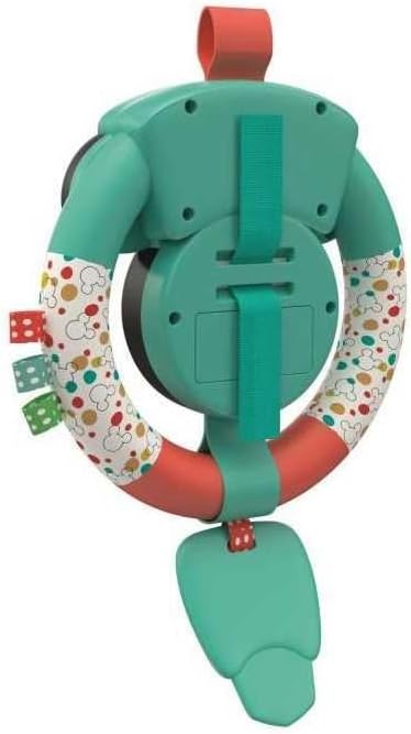 Clementoni Baby Disney 17557 Zacht stuurwiel voor kinderen vanaf 6 maanden, met geluiden en lichten, imitatie educatief spel voor de vroege kindertijd, bevordert de behendigheid en de cognitieve