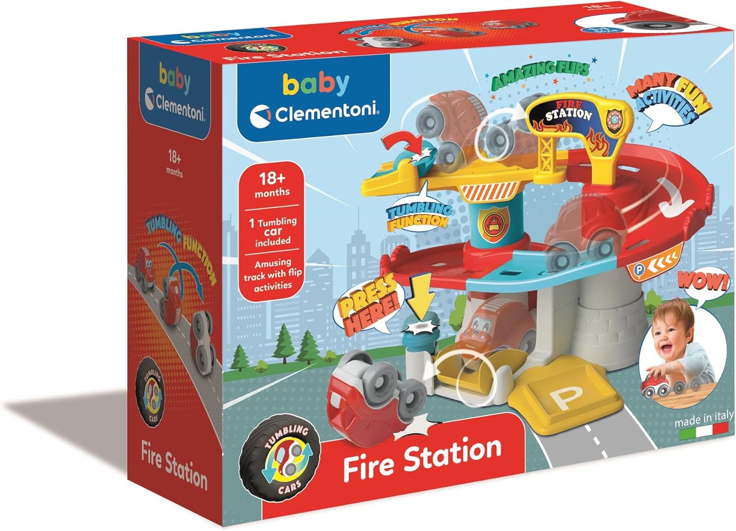 CLEMENTONI -17559-TUMBLING Car New Garage (INT