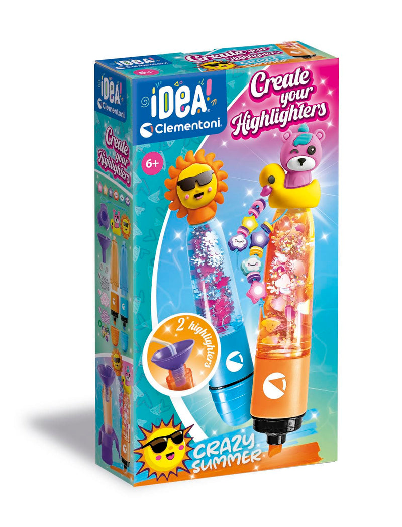 Clementoni - Clementoni Idea Maak je eigen Markeerstiften - Crazy Summer