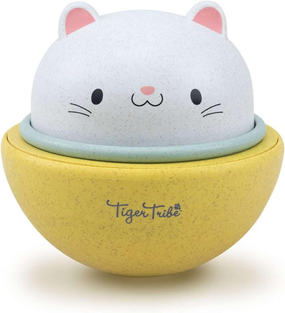Tiger Tribe Gatto a dondolo 2 in 1 su ruote, giocattoli per bambini, realizzato in plastica biologica ecologica, sviluppa abilità motorie, per oltre 18 mesi