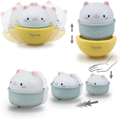 Tiger Tribe Gatto a dondolo 2 in 1 su ruote, giocattoli per bambini, realizzato in plastica biologica ecologica, sviluppa abilità motorie, per oltre 18 mesi
