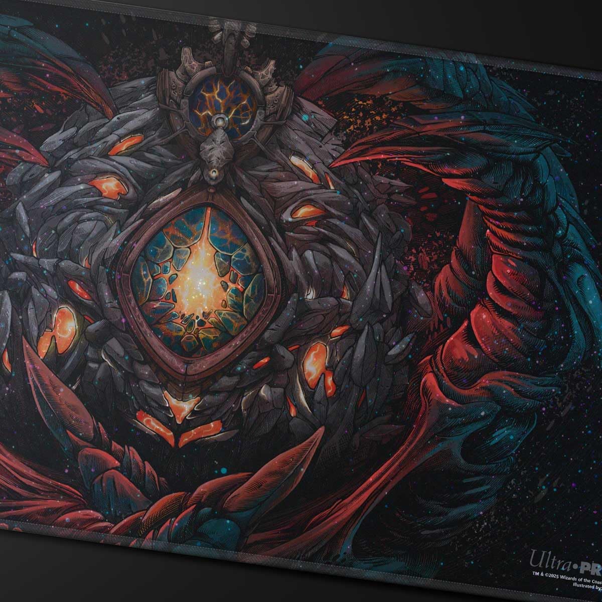 Ultra PRO - Tapete de juego Tarkir Dragonstorm MOX Jasper Holofoil para Magic: The Gathering, tapete de mesa para juegos, accesorio de juego de cartas, tapete de juego TCG, tapete de juego de mesa