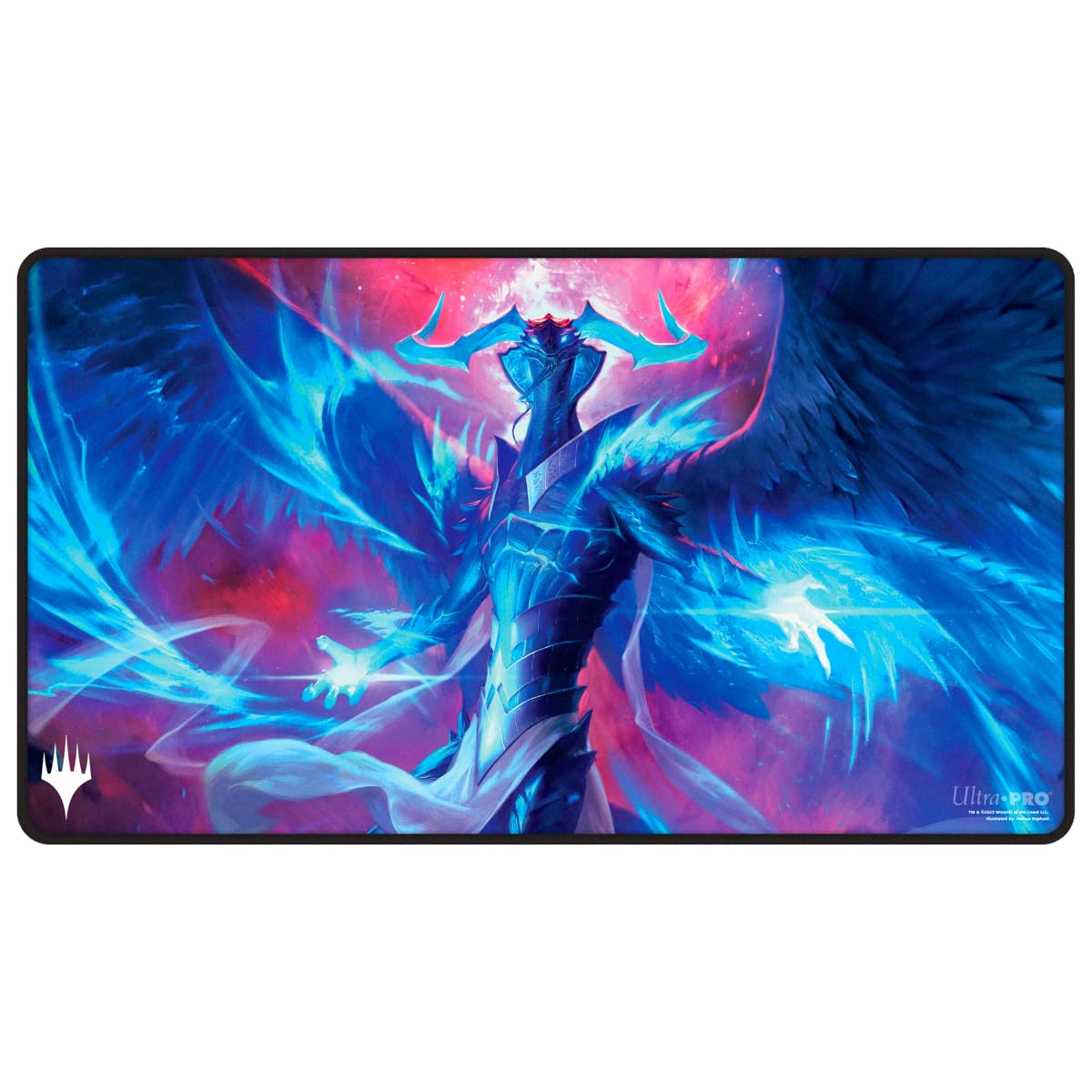 Ultra PRO - Tarkir Dragonstorm Black Stitched Playmat Planeswalker for Magic: The Gathering