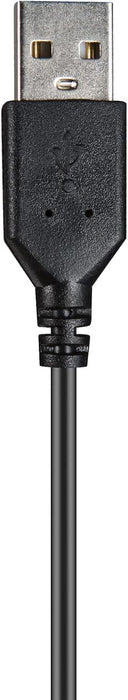 Sandberg USB Chat Headset | Wired Headset with Microphone | Lightweight, Over Ear Office | Headphones with Padded Headband | Volume Control | USB Headset for Laptop and PC | 20 Hz to 20 kHz