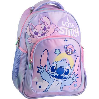School Bag Stitch Lilac 32 X 5,5 X 45 Cm
