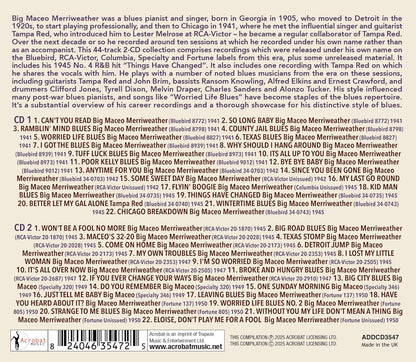 Big Maceo Merriweather - Things Have Changed: Collected Recordings 1941-50