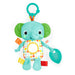 Bright Starts, Huggin' Lights muziekspeelgoed, olifant, pluche, ideaal voor kinderwagen of ligstoel, uniseks, 0-6 maanden