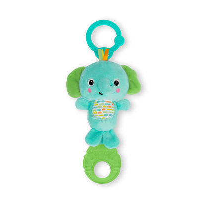 Bright Starts, Peluche Musical Eléphant, pour poussettes et transat, Jouet Nomade, Nettoyage Facile