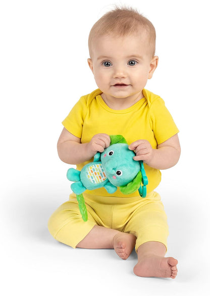 Bright Starts, Peluche Musical Eléphant, pour poussettes et transat, Jouet Nomade, Nettoyage Facile