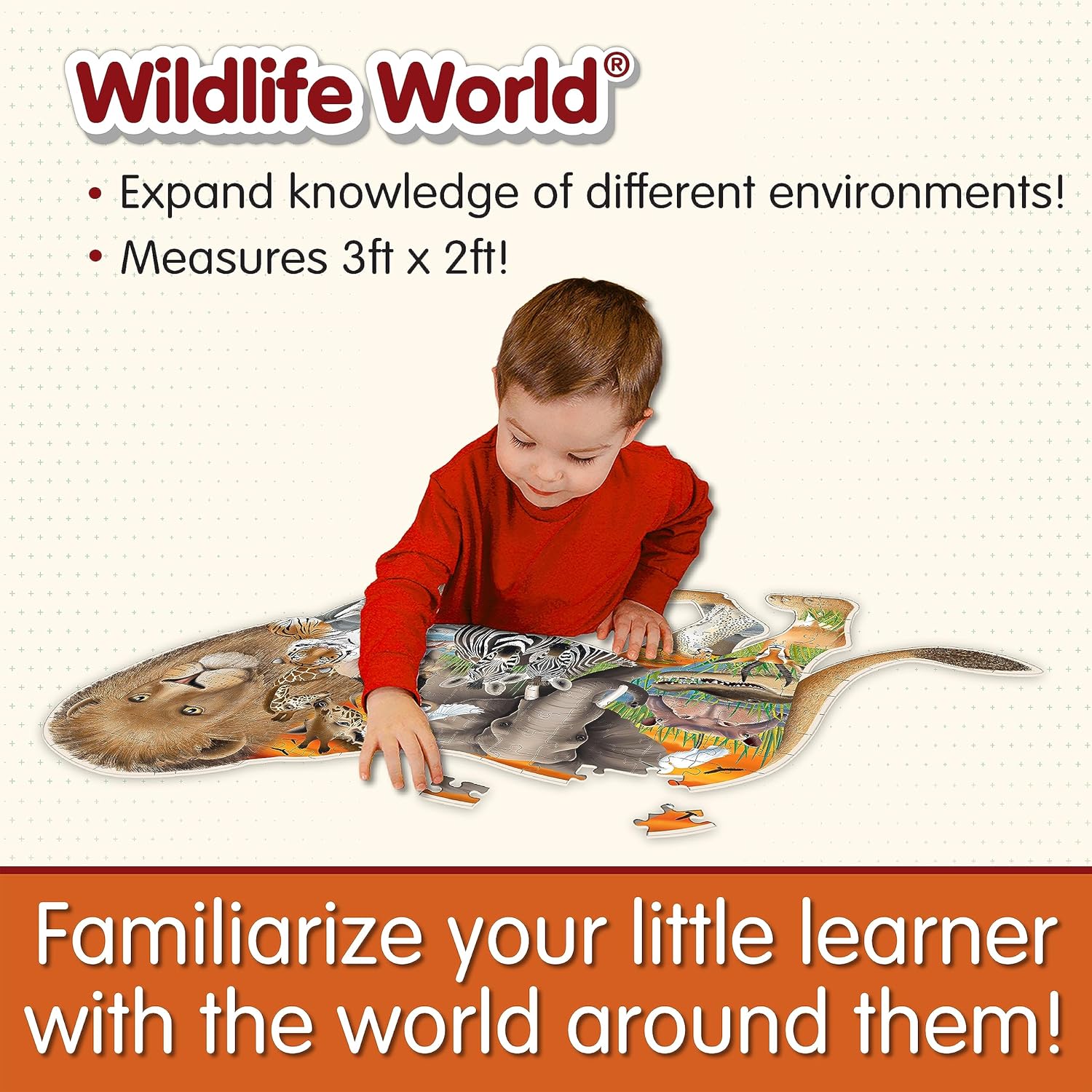 The Learning Journey: Wildlife World - Safari Puzzle -200pcs